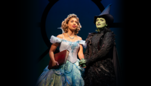 Brittney Johnson as Glinda and Lindsay Pearce in "Wicked" on Broadway (Photo: Joan Marcus)