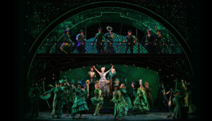 Brittney Johnson as Glinda and Ensemble in "WICKED" on Broadway (Photo: Joan Marcus)